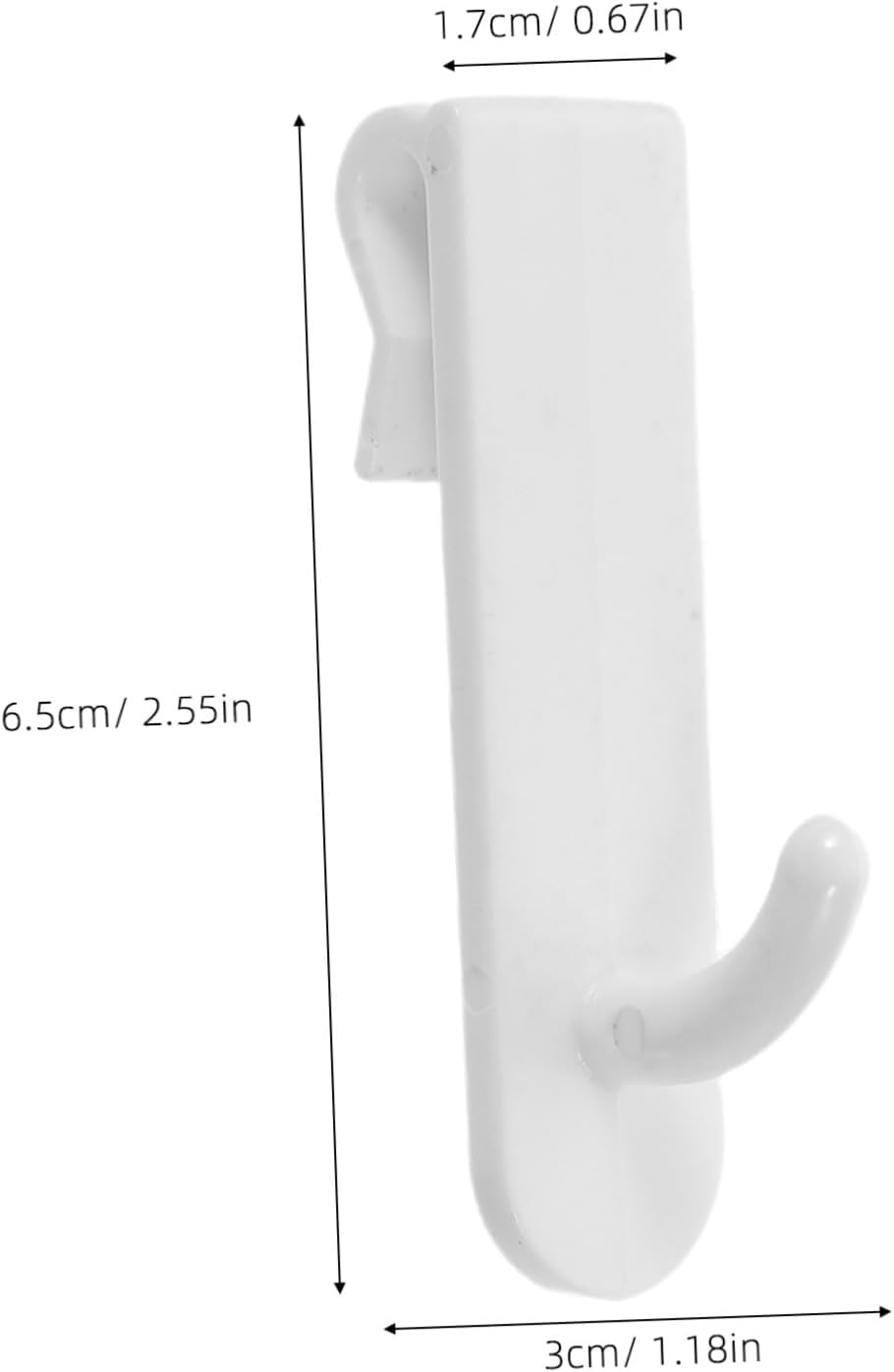 35pcs White Grid Wall Hooks for Wire Shelf Hanging, Plastic Grid Wall Hanging Hooks Burrfree Contact Surface, Versatile Use for Kitchens and Offices, Accessories Organizer