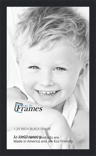 ArtToFrames 16x27 inch Black Picture Frame, 2WOMFRBW72079-16x27