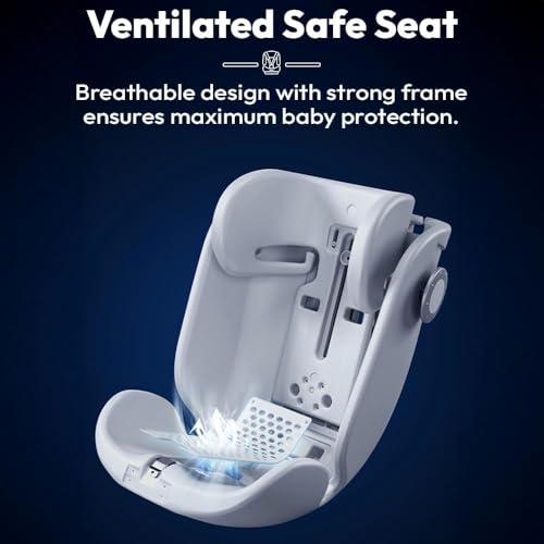 Image of StarAndDaisy Car Seat for Baby 0 to 12 Years /Baby Car Seat with ISOFIX / 360 Rotation, 5-Point Safety Belt / 3 Level Reclining / Multi Level Hight Adjustment / Convertible Car Seat for Comfort & Safety - Pink
