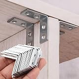 10Pcs L-Shaped Corner Brackets Metal Corner Braces Drawer Wall Bracket Fixing Right Angle Corners Brace Hardware