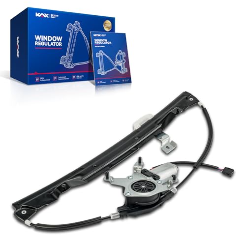 Image of KAX 748-506 Rear Left Side Power Window Regulator with Motor Compatible with Ford Explorer, Mercury Mountaineer, 2007-2010 Ford Explorer Sport Trac, 2003 Lincoln Aviator, Driver Side Window Lifter