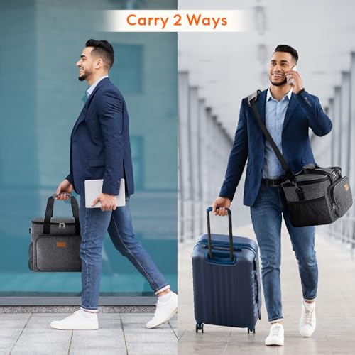Image of Lifewit Large Lunch Bag, Insulated Lunch Box, Soft Cooler Cooling Tote for Adult Men Women, Dark Gray 40-Can (24L)