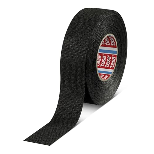 TESA Gewebeband Pet-Vlies 51608 Isolierband für Kabelbäume Baumwolle Klebeband (25mm x 15M)