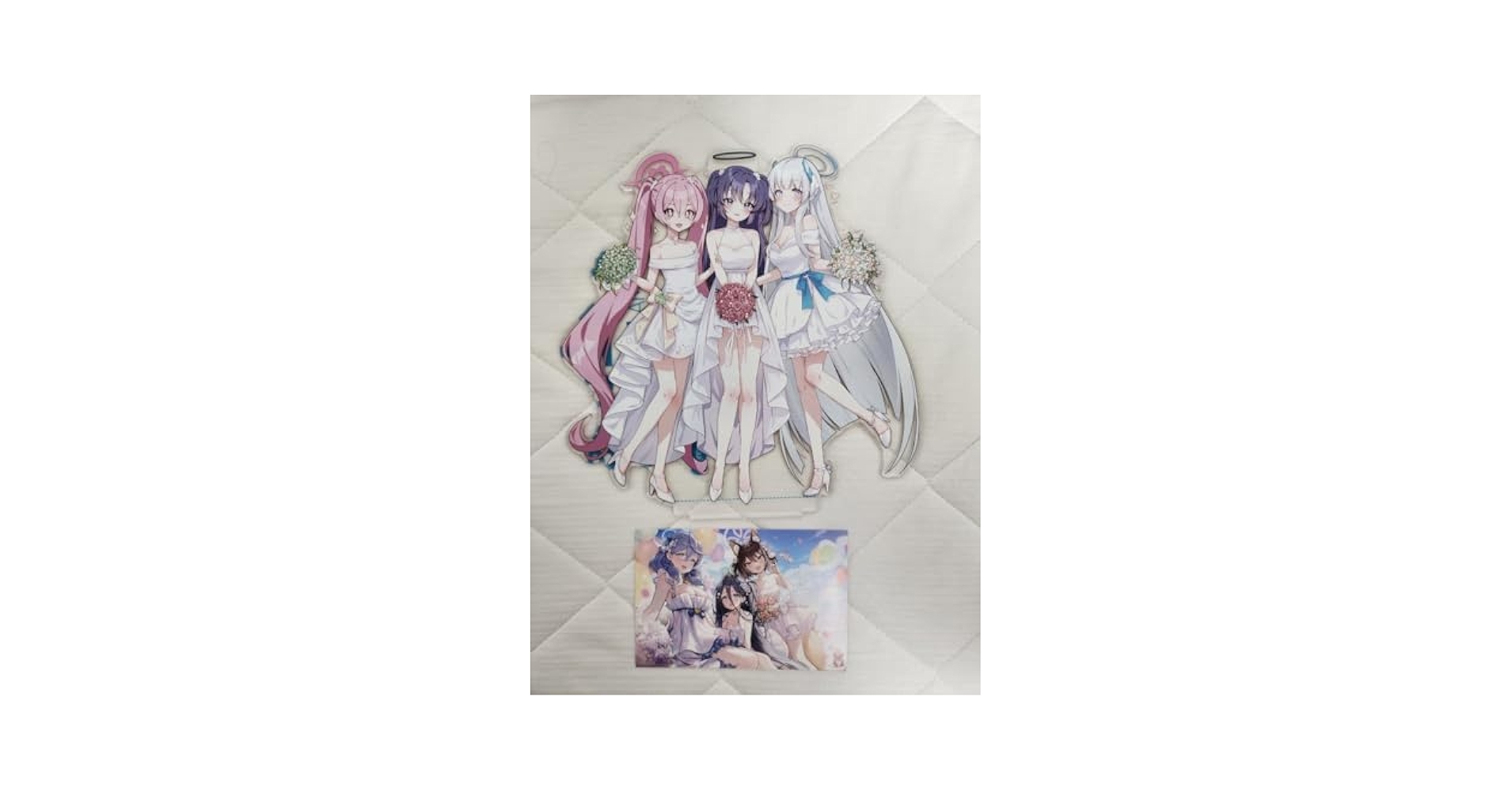 【韓国コミケ】ブルーアーカイブ ユウカ&amp;ノア&amp;コユキ(ウェディング) アクスタ Amazon.co.jp: 韓国コミケブルーアーカイブ ノア&ユウカ&コユキ