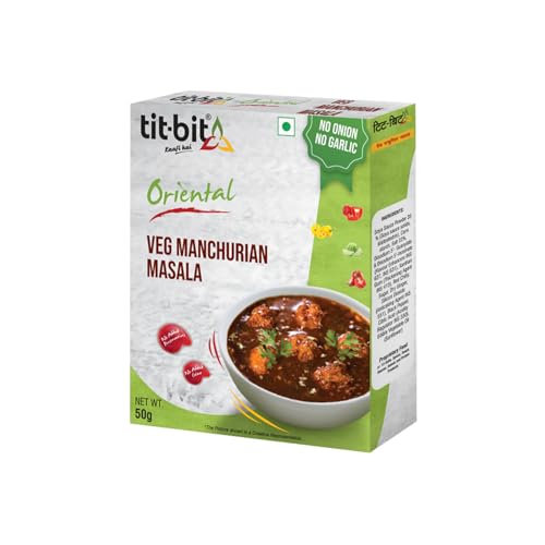 Image of Tit-Bit Manchurian Masala Mix Pack of 5 (250g) No Onion No Garlic - Restaurant Taste at Home - Quick & Easy Cook in Minutes - Manchurian Gravy Mix Seasoning