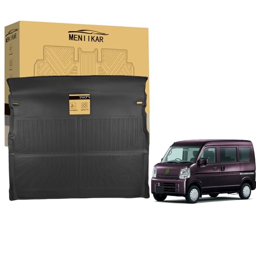 MENIIKAR トヨタ スズキ エブリイバン 専用 TPE ラゲッジマット, 防水 滑り止め 汚れ防止, 2015年2月〜現行 DA17V/DA17W (トランクマット)