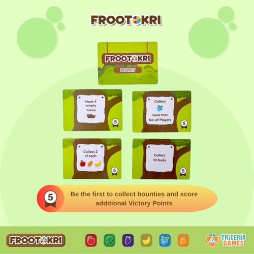 Image of Frootokri Card Game - Fun Family & Party Board Game for Kids, Teens & Adults | 2-5 Players | Quick to Learn in 3 Minutes | Travel Friendly