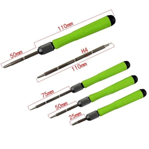 Image of 6 in 1 Reversible Precision Screwdriver Tools Kit with Phillips PH00 PH0 PH1 Torx T8 T10 Slotted for Mobile Phone, iPhone, Tablet, Laptop and Smart Gadgets (Multi Color)