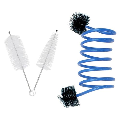 CENPEK 3 Pieces Trombone Cleaning Kit, 3 Pieces Soft and Durable Mouthpiece Brush Valve Brush Flexible Trumpet Cleaning Kit