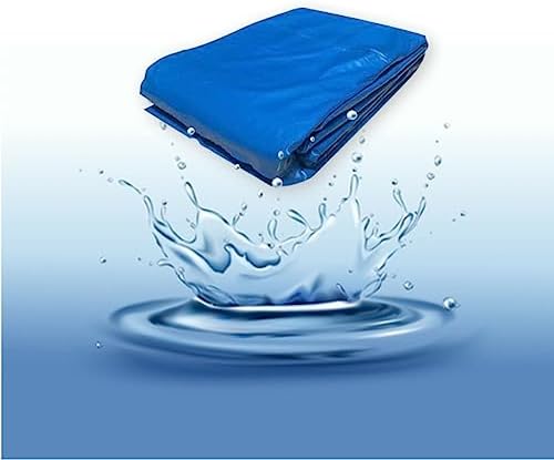Heavy Duty 4x5m Blue Pool Pond Liner - Flexible, Impermeable Membrane for Landscaping, Reinforced, Lightweight & Portable, Ideal for Garden & Water Features