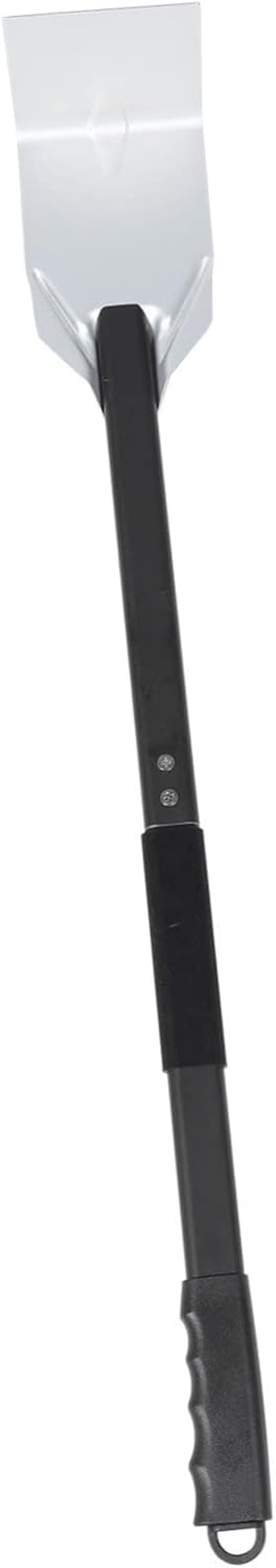 -Handled Ash Scraper Tool for Fireplace Grill Cleaning Oxidized Finish for BBQ and Home Use
