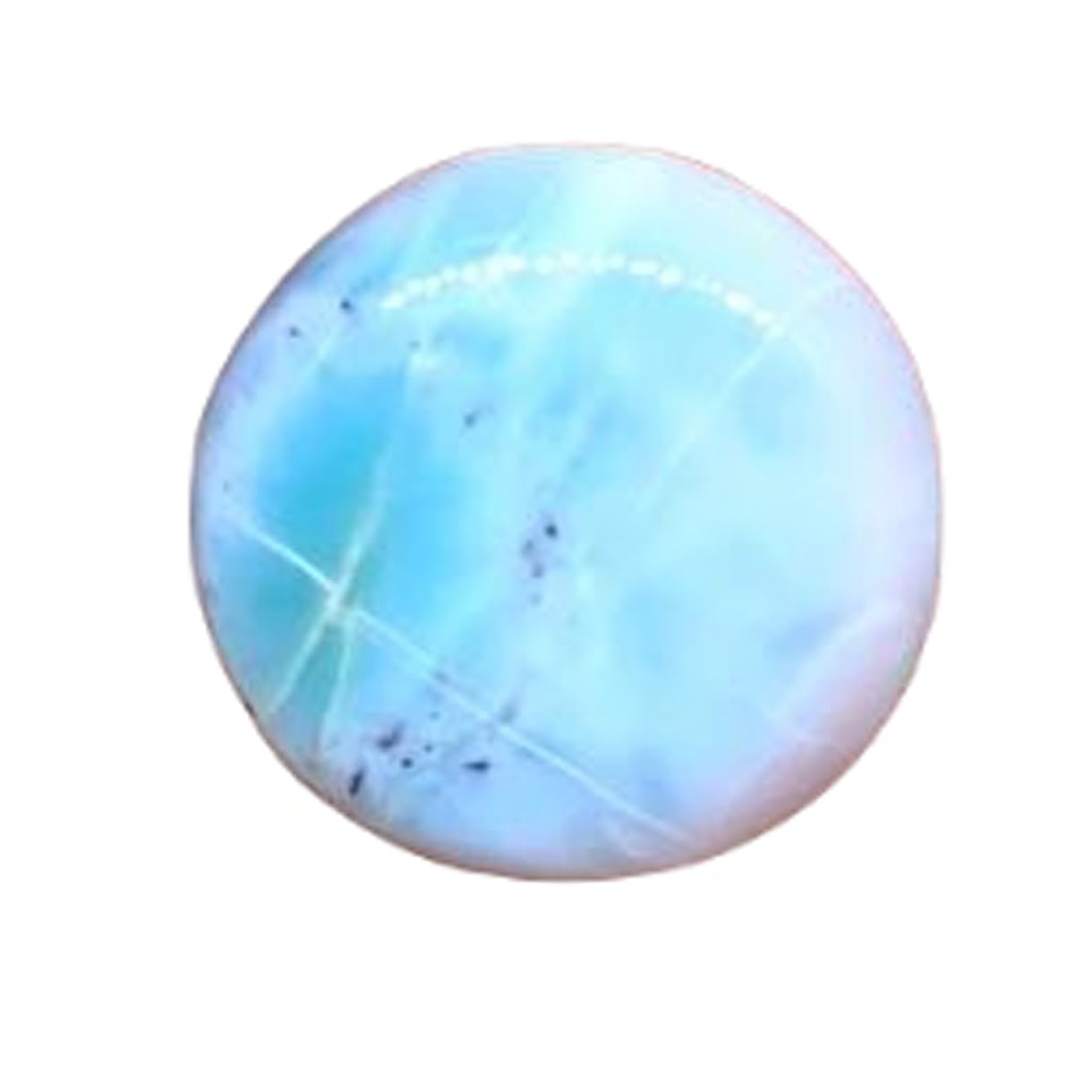 Larimar naturel en cabochon 14mm pierre en vrac pour bague et collier