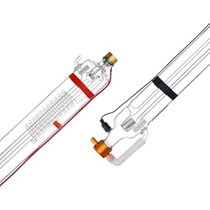 80 W CO2-laserbuis, 1250 mm lengte, 80 mm diameter, borosilicaatglas, lasersnijbuis met metalen kop, 10.000 uur kabel voorbedraad voor lasergraveermachine en snijmachine