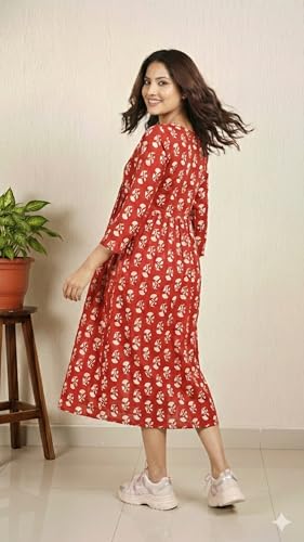 Image of Women's Casual Rayon Anarkali Kurta for Women & Girls| Women's Kurtas & Kurtis