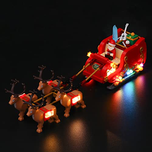Lightailing Led Light for Lego 40499 Santa's Sleigh Building Blocks Model - NOT Included The Model Set