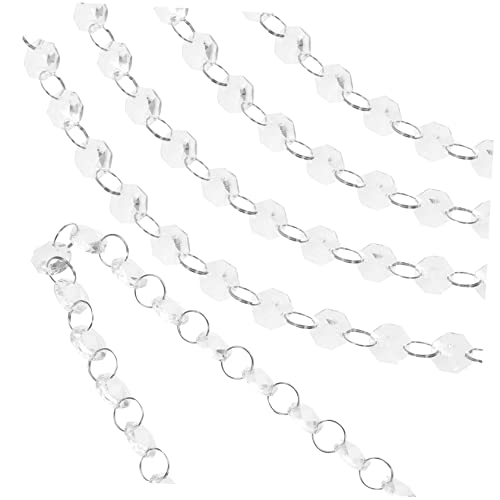 TEHAUX 5piezas Decoración De Cortinas Cuentas De Cristal Cortina De Cuentas para Puertas y Ventanas Elegante