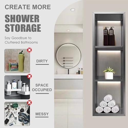 Faretti LED da incasso in acciaio inox for doccia - Contenitore impermeabile for bagno