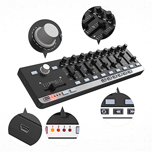 WKLIANGYUANPING Clavier de Piano 9 Midi Keyboard Portable Mini USB 9 Professionnel de contrôle de lignée Mince Midi… - Les Beatles, Paul McCartney, John Lennon, RIngo Starr, George Harrison WKLIANGYUANPING Clavier de Piano 9 Midi Keyboard Portable Mini USB 9 Professionnel de contrôle de lignée Mince Midi… – Image 3