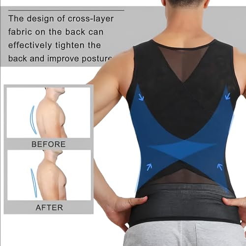 Tank Top Tummy Control Shapewear for Men Compression Vest Tight Shirt for Body Shaper Slimming Girdle Underwear Workout4