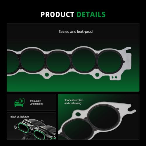 Image of Intake Manifold Gasket Set, for Infiniti I35 2002-2004, for Nissan Altima SE /Maxima /Murano /Quest, 2002-2009, 3.5L, OE MS96471, MS19260, 140328J105, 140328J10A, 01072100, AMS5542