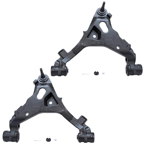 Image of Detroit Axle - 4WD Front End Suspension Kit for Ford F-150 Expedition F-250 2 Shock Absorbers Assembly 4 Upper & Lower Control Arms w /Ball Joints 2 Stabilizer Sway Bar End Links Replacement
