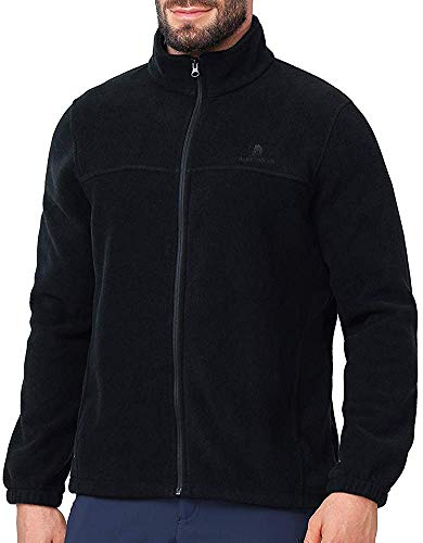 Preisvergleich Produktbild CAMEL CROWN Fleecejacke Herren mit Top Durchgehendem Reißverschluss Winddicht Stehkragen Fleece Jacke Sweatjacke, Microfleece Polyester, Antistatische Elektrizität Herrenjacke für Wandern und Freizeit