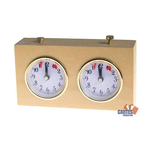 Cartes Production - Orologio per scacchi in legno chiaro