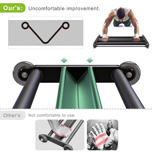 Lifeswell Glute Ham Glider, Multi-Functional Hamstring Roller with Smooth Wheels, V-Bar for Hamstring Curls, Ab Glider Workout & Core Strength Training by Lifeswell - Image 4