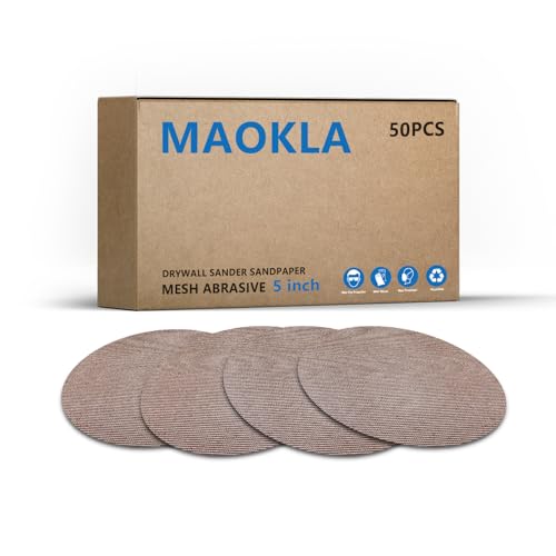 Disques abrasifs de 12,7 cm grain 80 pour ponçage de métal et bois sans glissement du disque
