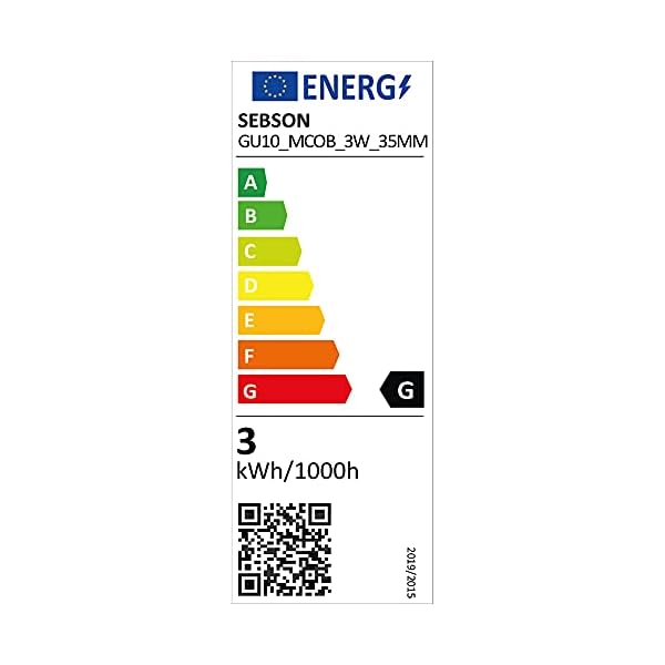 SEBSON LED Lampe GU10 warmweiß 3W, ersetzt 25W Halogenlampe, 35mm Durchmesser, 250lm, Spot 46°, 230V – Bild 6