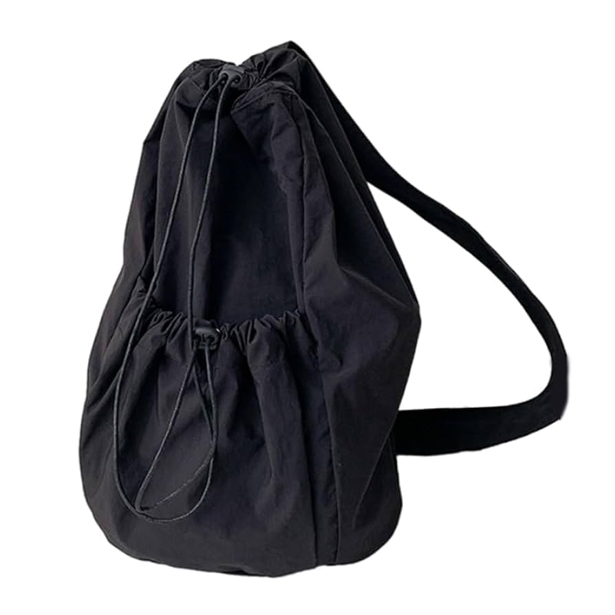 Fashion Drawstring Ruched Bag Korean Style Crossbody