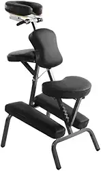 Cadeira De Massagem Quick Portátil Dobrável Shiatsu Cor Preto -Gold