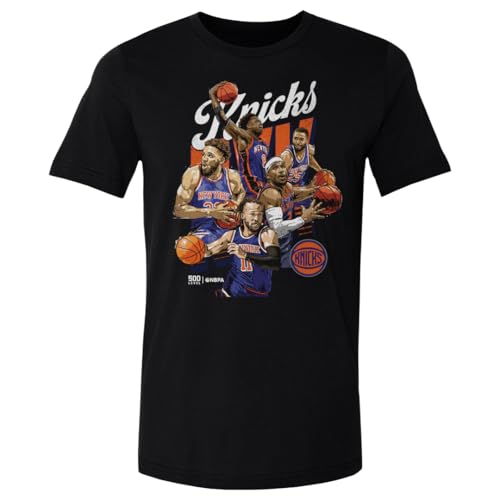 500 LEVEL New York Knicks Starting 5 Shirt (Black Large)