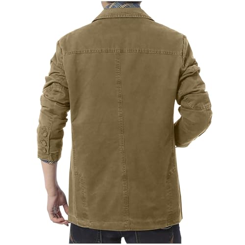 Mens Casual Blazer Jacket Button Down Twill Blazer Suit Classic Dressy Causal Chore Coat Vintage Jacket Sports Coat2