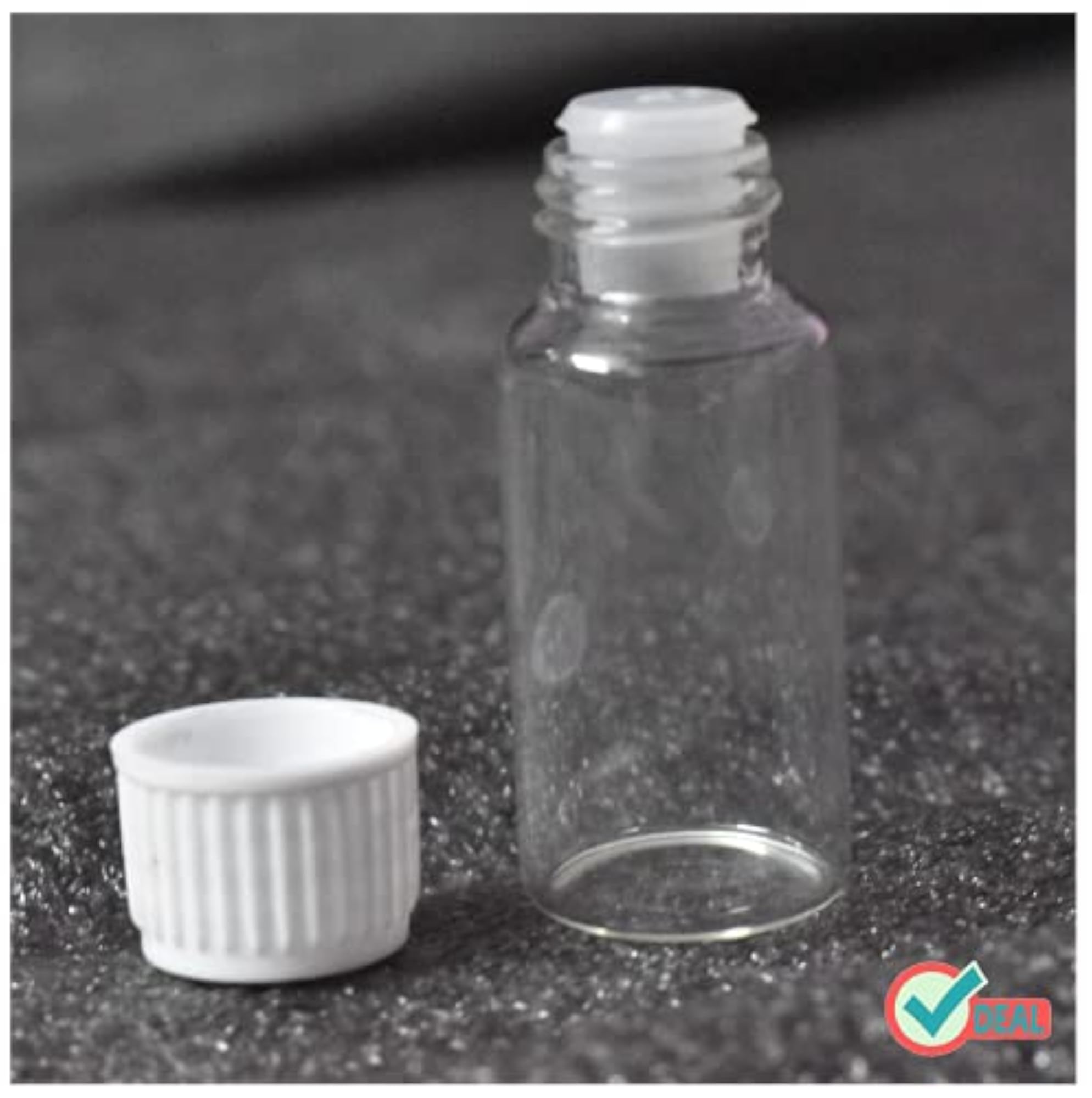 15ml Borosilicate Glass Clear Transparent Bottle Pack of 10