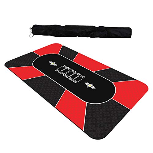 GAMELAND Professional Sure Sick Rubber Foam Poker Table Top Layout for Up to