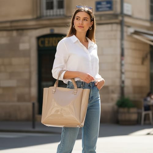 Image of LX LEKHX Women's Tote Bags - Stylish Handbags for Office, College & Party Use | Spacious & Trendy Shoulder Bag for Work, Casual & Evening | Durable, Lightweight & Fashionable Tote for Women