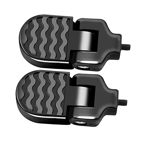 Gogogmee 1pair Mountain Bike Rear Foot Pegs Aluminum Alloy Foldable Footrest for Comfortable Backseat Support for Boys and Girls Seats and Easy Installation