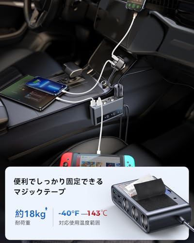 joyroom 210W 9in1 シガーソケットスプリッター