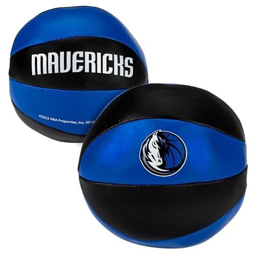 Franklin Sports NBA Dallas Mavericks Toy Basketballs - 2 Pack of Kids Soft Mini Basketballs for Over...