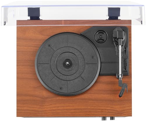 Crosley CR6048A-WA Strobe Bluetooth Vinyl Record Player with Music Sync Color Changing LED Lights, Walnut - Les Beatles, Paul McCartney, John Lennon, RIngo Starr, George Harrison Crosley CR6048A-WA Strobe Bluetooth Vinyl Record Player with Music Sync Color Changing LED Lights, Walnut – Image 7