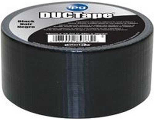 IPG 6720 Duct Tape, 20 Yards Length x 2" Width, Black (Pack of 6)