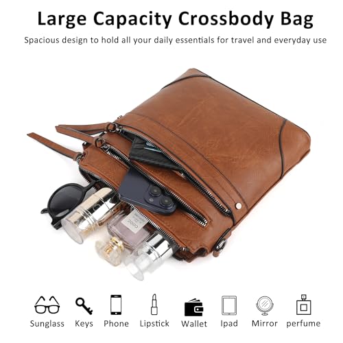 Tantomi Medium PU Leather Women's Crossbody Bag (Various Colors) - image 4