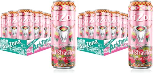 Image of AriZona Kiwi Strawberry | Fruit Juice Cocktail | 22 Fl Oz (Pack of 24)