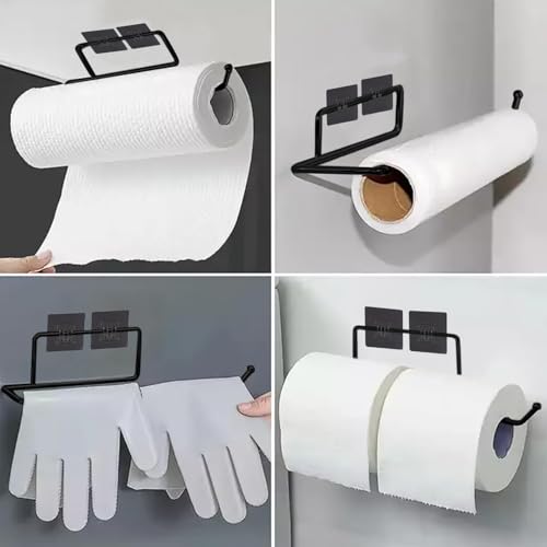 Image of Everline Toilet Paper Holder (Black)