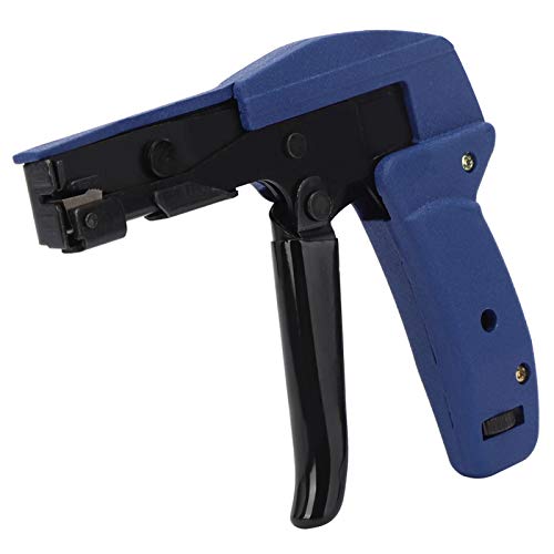 Cable Tie Gun, Fastening and Cutting Tool with Steel Handle Special for Nylon Cable Tie Fasten and Cut Cables in Blue - Thumbnail 6