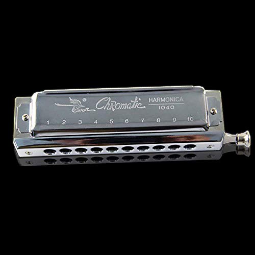 Nouvel Harmonica Chromatic Blues Harmonica C Key W 10 trous 40 tons - Les Beatles, Paul McCartney, John Lennon, RIngo Starr, George Harrison Nouvel Harmonica Chromatic Blues Harmonica C Key W 10 trous 40 tons – Image 5