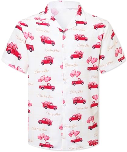 Image of Cromoncent Matching Hawaiian Outfits for Family, Dad and Son Matching Luau Beach Tropical Shirts Mommy Daughter Tropical Sets