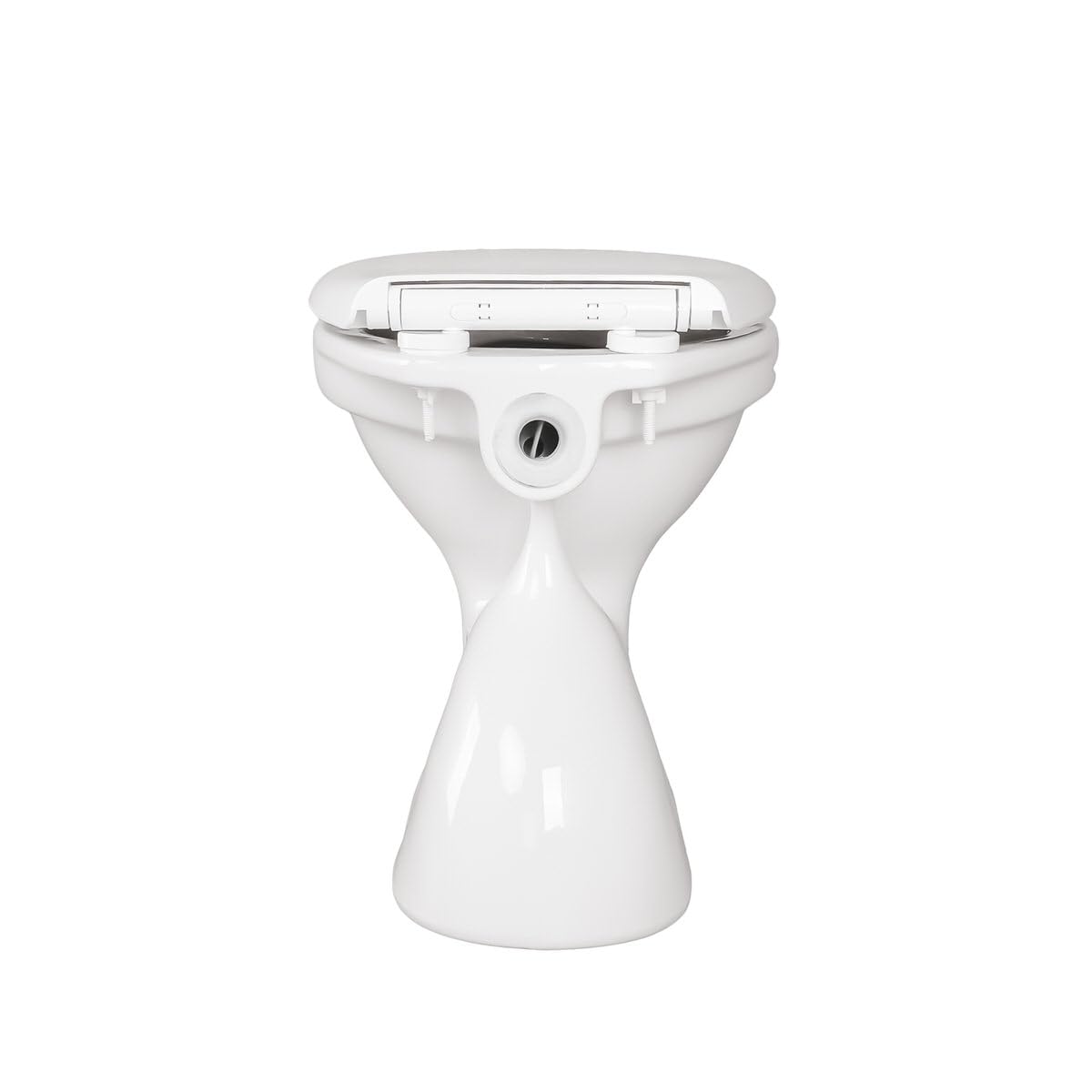 Belvit Inodoro con cisterna completa, color blanco | Fregadero profundo, salida vertical, tapa de cierre suave, cerámica