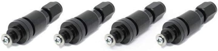 Torque Solution Billet TPMS Valve Stem Kit Black Fits Legacy/Impreza/WRX/STi 08+